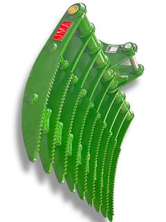 54" Root Rake for 7 - 10 Tons Excavators. 50mm Pins