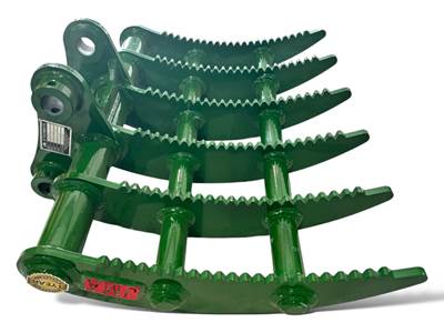 35" Root Rake for 5 - 6.5 Tons Excavators. 45mm Pins