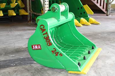 Heavy Duty Rock Bucket Skeleton Bucket (Bolt on Edge) 24 inches for Mini Excavator Sany SY35