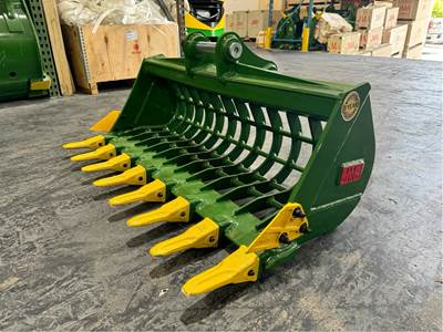 JMA 42" Heavy-Duty Skeleton Bucket W Teeth for Hitachi EX26, ZX26, EX30, ZX30, ZX35, EX35 Mini Excavators