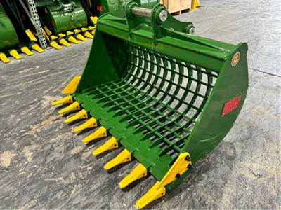 JMA 48" Heavy-Duty Skeleton Bucket W Teeth Specifically for Kobelco SK60, SK70, SK75, SK80 Excavators