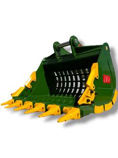 JMA 66" Severe Duty Skeleton Bucket W Teeth for John Deere JD220, JD230, JD270, JD790 Excavators