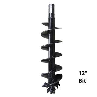 12" Heavy Duty Rock Auger Bit with 2" Hex