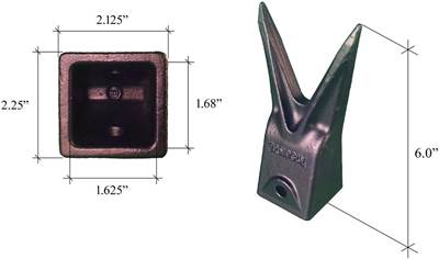 X156WTL | Hensley Bucket Tooth | Twin Tiger Style