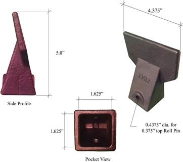 JMA X156F | Hensley Bucket Tooth | Flare Style