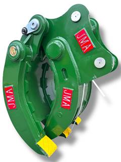 JMA 29” Mechanical Grapple For 10 - 15 Tons Excavators. 65mm Pins
