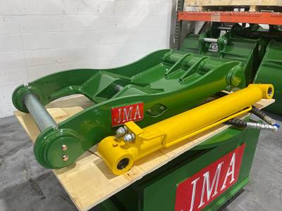 JMA 4-Tooth Non Progressive Hydraulic Thumb for O&K Mobile RH5, MH5, MH Excavators