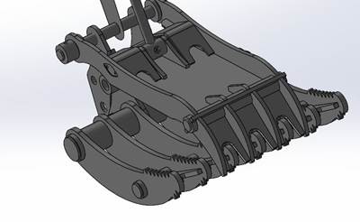 JMA 35mm Main Pin Hydraulic Thumb for 2 - 4 Tons Excavators