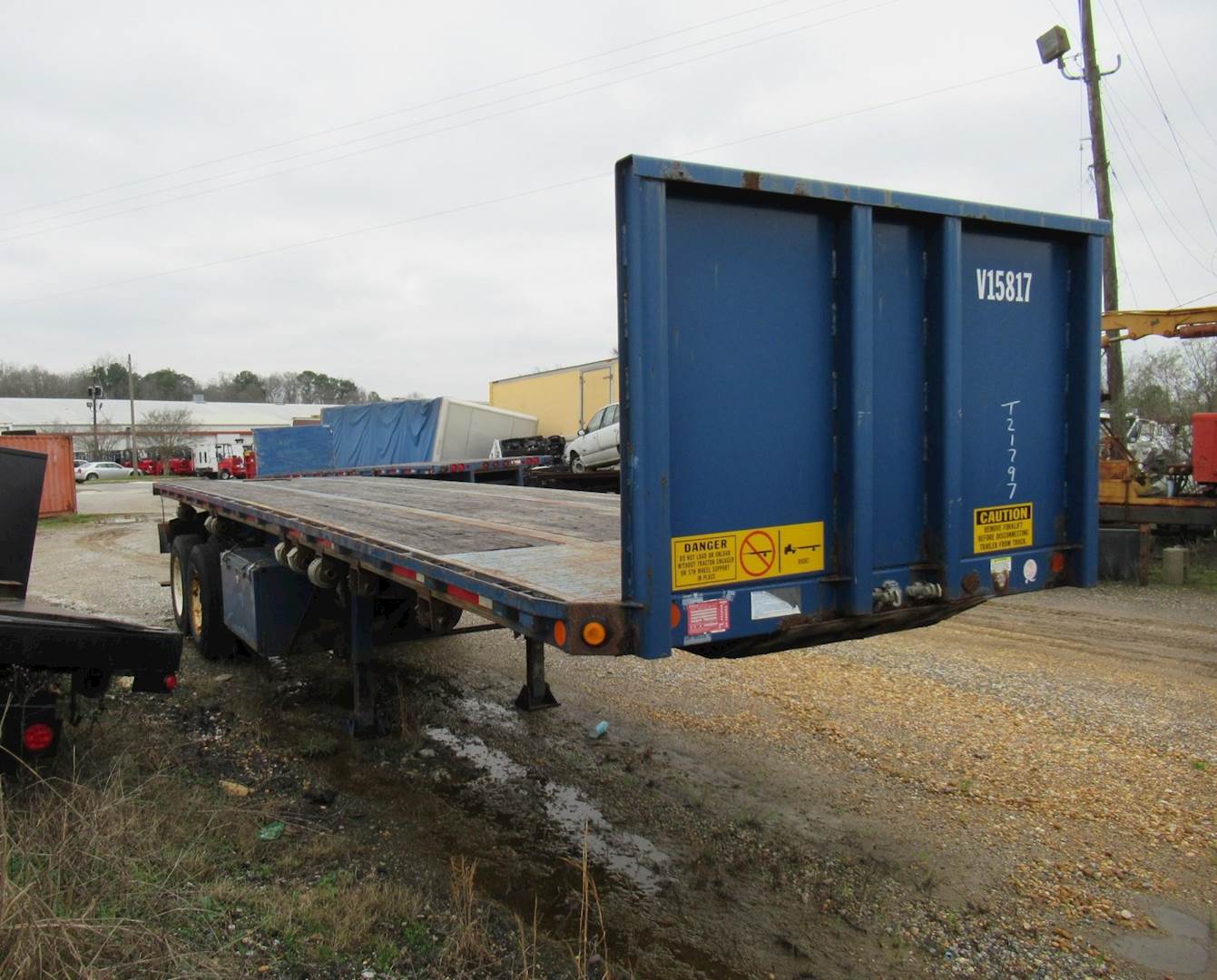 2007 Lufkin 32x96 Combination Flatbed Trailer Spring, Moffett Kit For