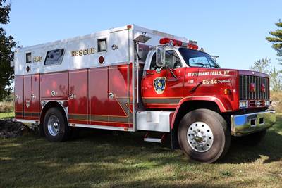 1990 GMC TopKick C7500 Fire Rescue Truck Body