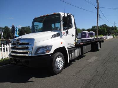 Hino 258LP Single Axle Rollback Tow Truck - J08E, Automatic