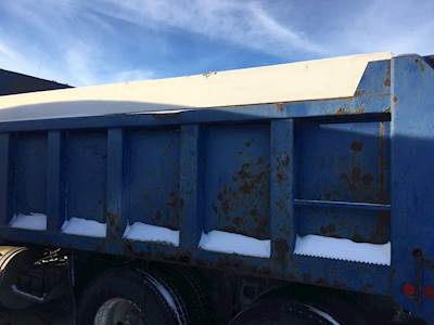 Good Used Dump Box With Hoist Has Some Rust On Bottom Outside But Useable