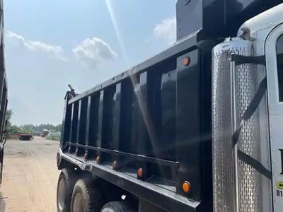 Gravel Box ~ Some Damage On Left Side ~ Complete With Hoist ~ $6,500