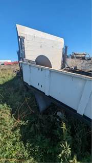 The Year Is Unknown, White Fuel/Pump/ Service Trailer- 3.5 Foot Of Useable Space