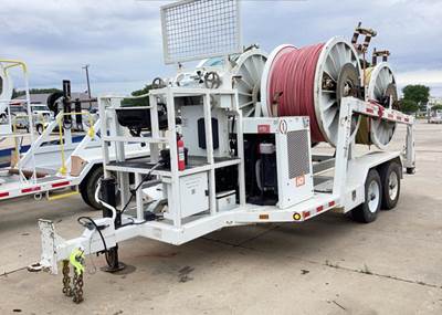 Hogg Davis ODP40-4HRC Cable Reel Trailer