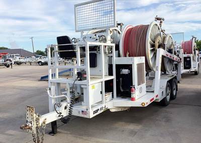 Hogg Davis ODP40-4HRC Cable Reel Trailer