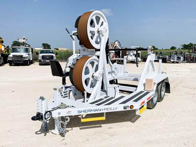 Sherman Reilly 616256 BWT-1363 BULLWHEEL TENS Cable Reel Trailer