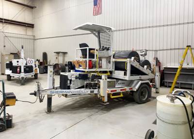 Sherman Reilly PLW-200X-T Cable Reel Trailer