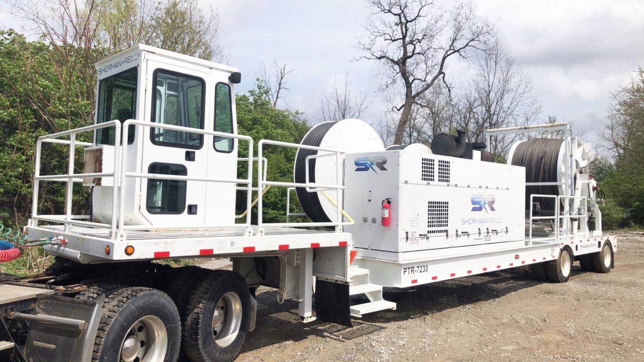 2013 Sherman Reilly PTR7230 Cable Reel Trailer For Sale Bridgeview