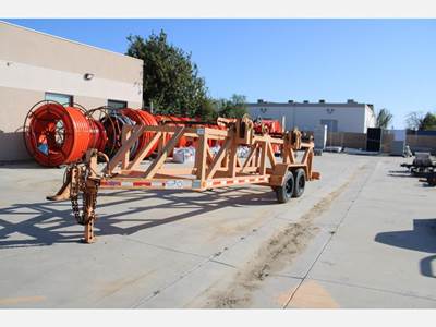 WAGNER & SMITH T-1RC-48X48-16 Cable Reel Trailer - Spring