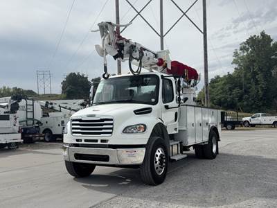 Freightliner M2 106 Digger Derrick Truck - Cummins, 300HP