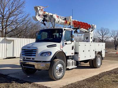 Freightliner M2 106 Truck-Mounted Digger Derrick - Cummins, 300HP