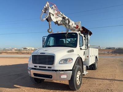 Freightliner M2 106 Digger Derrick Truck - Cummins, 300HP