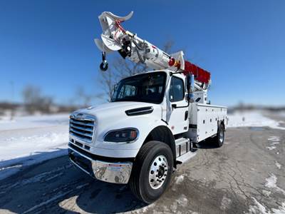 Freightliner M2 106 Truck-Mounted Digger Derrick - Cummins, 300HP