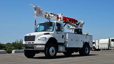 Freightliner M2 106 Truck-Mounted Digger Derrick - Cummins, 300HP