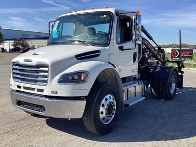 Freightliner M2 106 Side Load Garbage Truck - Cummins, 330HP