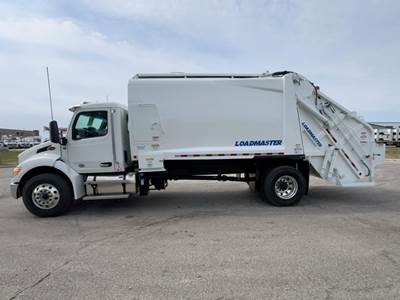 Peterbilt 537 Side Load Garbage Truck - Paccar, 350HP