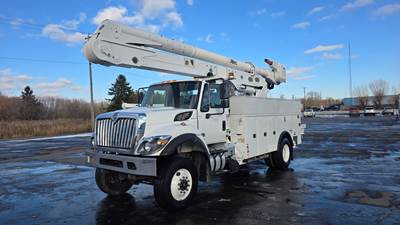 2019 INTERNATIONAL WORKSTAR 7300 4X4 & ALTEC 60' M.H INSULATED BOOM **CALIFORNIA TRUCK**