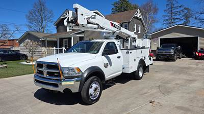 2018 RAM 5500 44K 4X4 CUMMINS 6.7L AUTO & TEREX LT40 INSULATED BUCKET