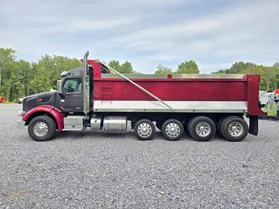 2021 PETERBILT 567 X15 565HP 10X4 QUAD AXLE 23' CUSTOM FAB DUMP TRUCK