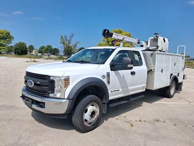 2019 FORD F-550 SUPER DUTY XL 6.7L & AUTO CRANE HC-6 SERVICE UTILITY