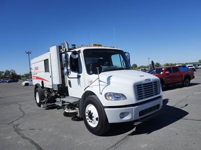 2021 FREIGHTLINER M2 106 w/ ELGIN WHIRLWIND STREET SWEEPER / VACUUM