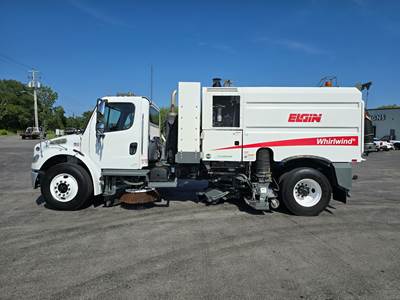 2021 FREIGHTLINER M2 106 w/ ELGIN WHIRLWIND STREET SWEEPER / VACUUM