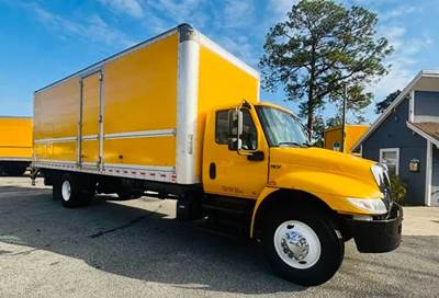 2020 International MV607 Box Truck, Warranty Included, Non-CDL, Financing Available for Startups, Good and bad credit.