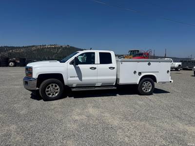 2015 Chevrolet Silverado 3500HD, LTZ, Double Cab, 4x4, Duramax Diesel, with Royal Service Body