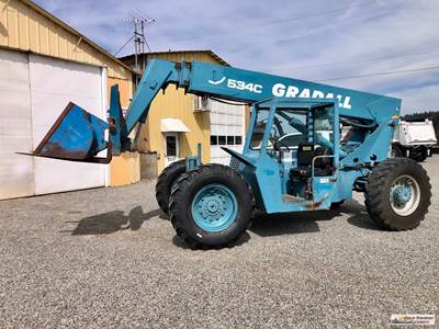 1997 Gradall 534C-6 Telehandler - Forks and Bucket
