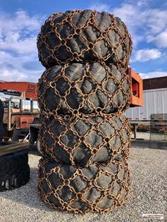 Set 4 Tire & Rim& chain for 648-748-848  skidder
