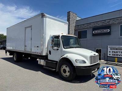 2019 Freightliner M2 26' Box Truck - 26,000 GVWR, 230HP Detroit Diesel, Allison Automatic, Curbside Door, Power Liftgate and Side Out Walk Ramp