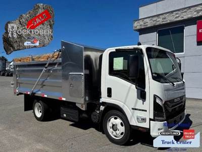 2025 Isuzu NPR XD 14' Landscape Dump Truck 16,000 GVW, 215HP Diesel. Rocktober!