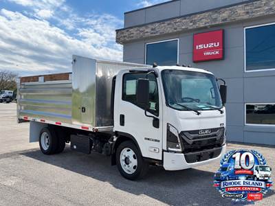 2026 Isuzu NPR XD 14' Landscape Dump Truck. 16,000 GVWR, 215HP Diesel, Automatic