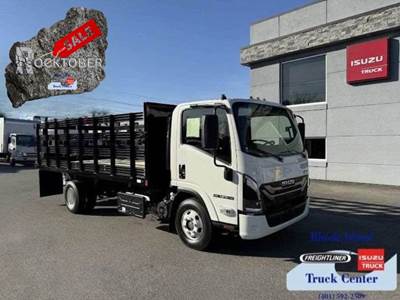 2025 Isuzu NPR-HD 16' Stake Body 150" W/B, 14,500 GVW, DIESEL. Rocktober!