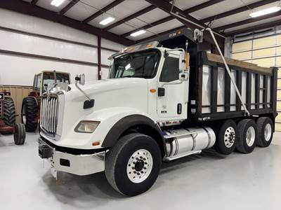 International HX Tri Axle Dump Truck - Cummins 485HP, 6 Speed Allison Rds Automatic