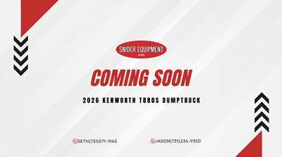 Kenworth T880S Tri Axle Dump Truck - Paccar 510HP, 6 Speed Allison Rds Automatic