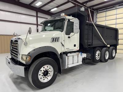 Mack Granite 84FR Tri Axle Dump Truck - MP7 430HP, 6 Speed Allison Rds Automatic, 16' Dump