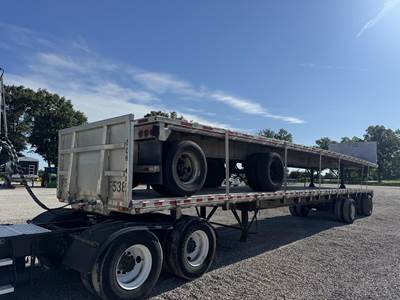 East 48x102 Aluminum Flatbed Trailer - Air Ride, Spread Axle