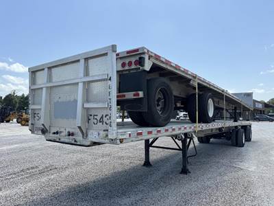 East 48x102 Aluminum Flatbed Trailer - Air Ride, Spread Axle